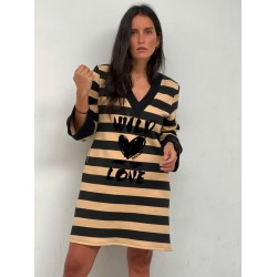 VESTIDO HADA RAYAS