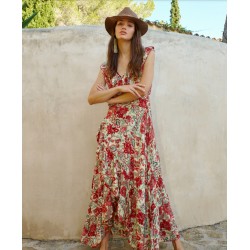 VESTIDO FLORENCIA ROJO