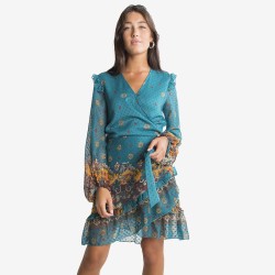VESTIDO BLOOM TURQUESA