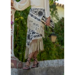 FALDA ALBOREÁ MANTÓN BEIGE