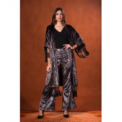 CHAQUETA KAFTAN VELVET PLOMO