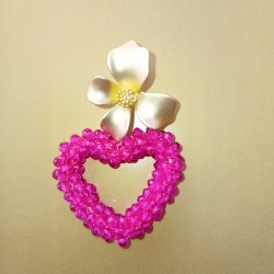 PENDIENTES FLOR Y CORAZÓN