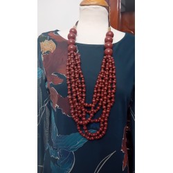 COLLAR BOLAS MADERA