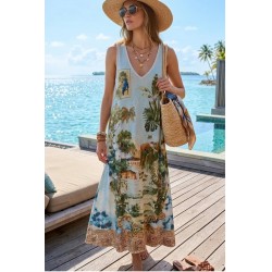 VESTIDO PALMERAS TIRANTES -...